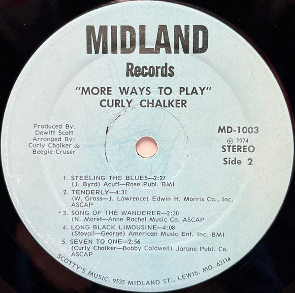 Curly Chalker : More Ways To Play (LP, Album)