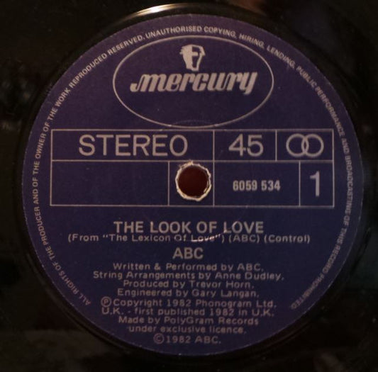 ABC : The Look Of Love  (7", Single)