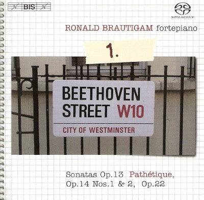 Ludwig van Beethoven - Ronald Brautigam : Complete Works For Solo Piano, Volume 1 - Sonatas Op. 13 Pathétique, Op. 14 Nos. 1 & 2, Op. 22 (SACD, Hybrid, Multichannel, Album)