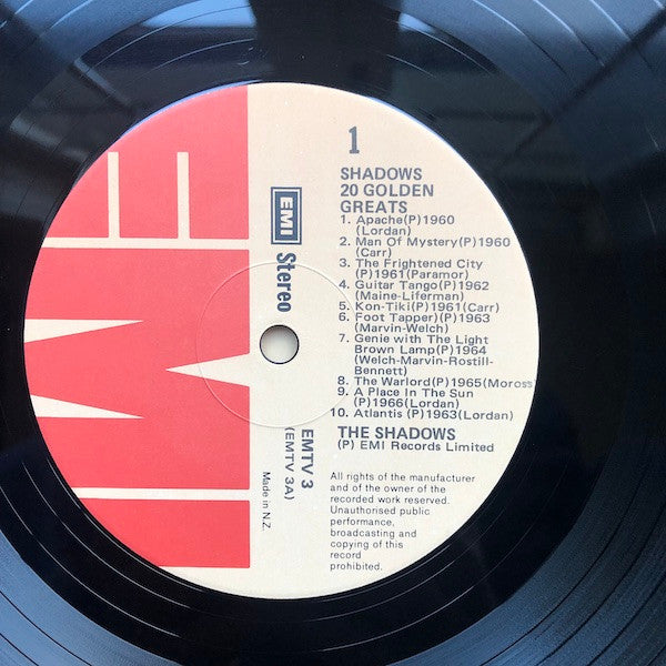 The Shadows : 20 Golden Greats (LP, Comp)