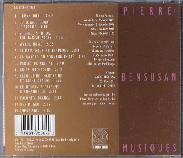 Pierre Bensusan : Musiques (CD, Album)