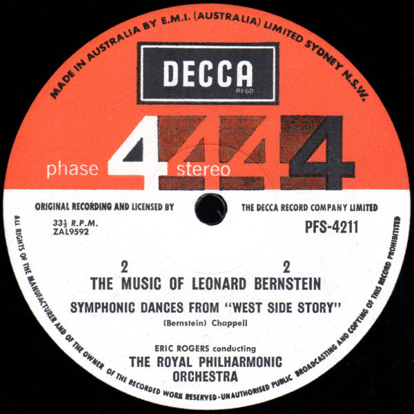 Eric Rogers (2) Conducting Royal Philharmonic Orchestra : The Music Of Leonard Bernstein (LP, Album)