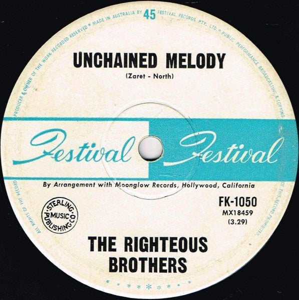 The Righteous Brothers : Unchained Melody  (7", Single)