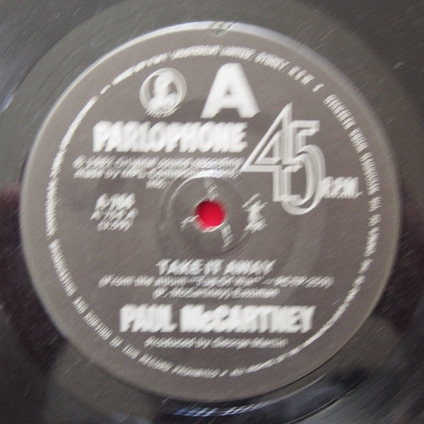 Paul McCartney : Take It Away (7", Single)