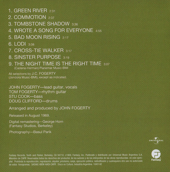 Creedence Clearwater Revival : Green River (CD, Album, RP)