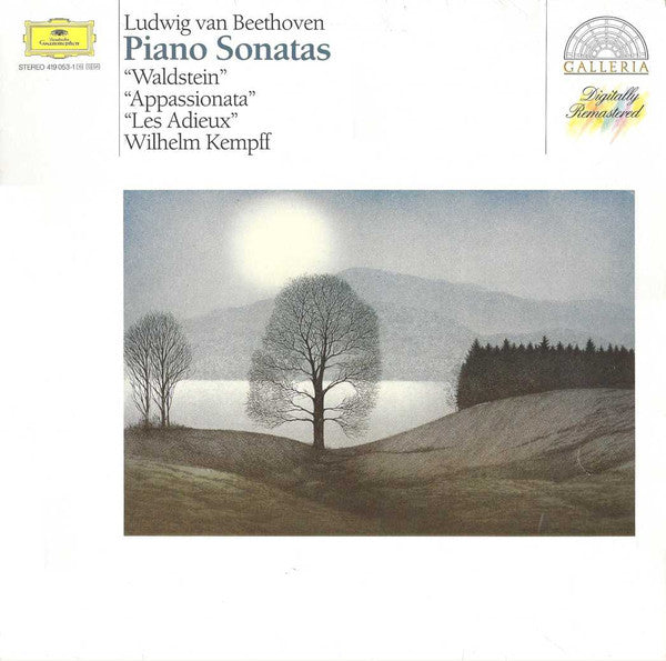 Ludwig van Beethoven, Wilhelm Kempff : Piano Sonatas "Waldstein" / "Appassionata" / "Les Adieux" (LP, RM)