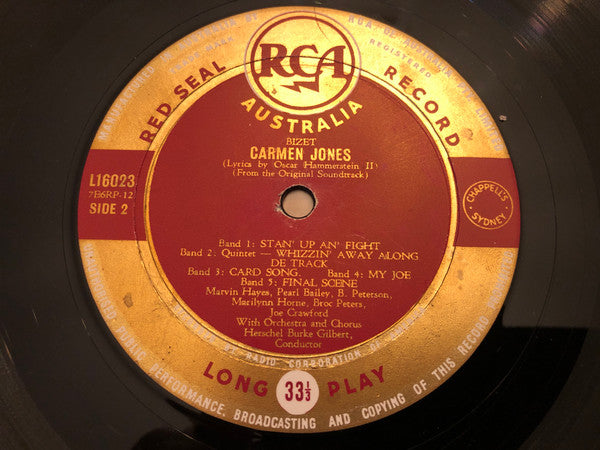 Georges Bizet : Carmen Jones (LP, Album, Mono)