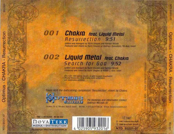Chakra (2) : Resurrection (CD, Single)