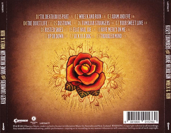 Kasey Chambers And Shane Nicholson : Wreck & Ruin (CD, Album)