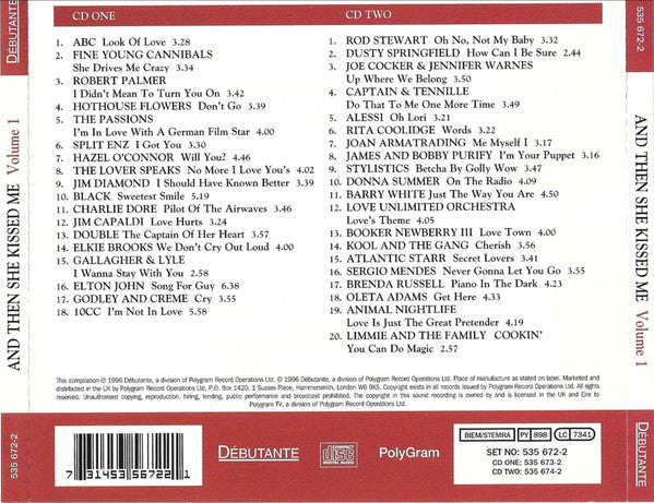 Various : And Then She Kissed Me Volume 1 (2xCD, Comp)