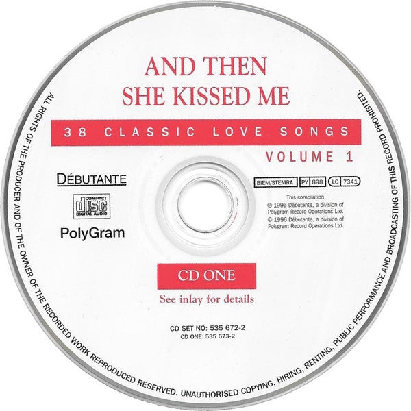 Various : And Then She Kissed Me Volume 1 (2xCD, Comp)