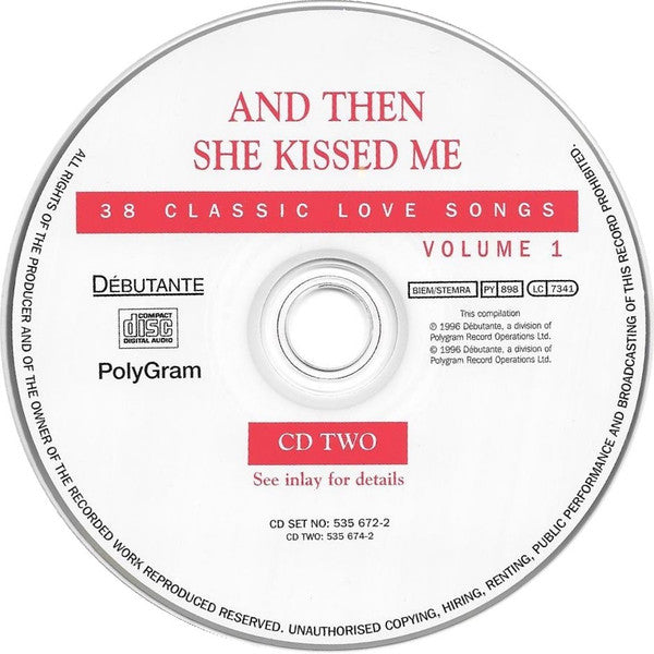 Various : And Then She Kissed Me Volume 1 (2xCD, Comp)