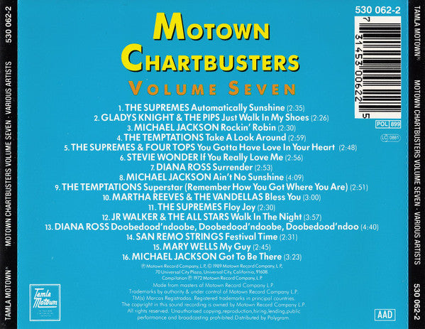 Various : Motown Chartbusters Volume 7 (CD, Comp)