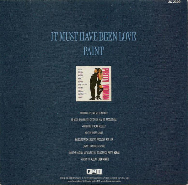 Roxette : It Must Have Been Love (7", Single)