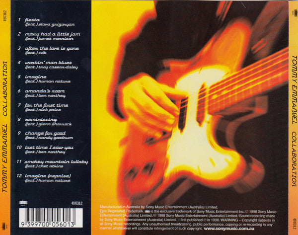 Tommy Emmanuel : Collaboration (CD, Album)