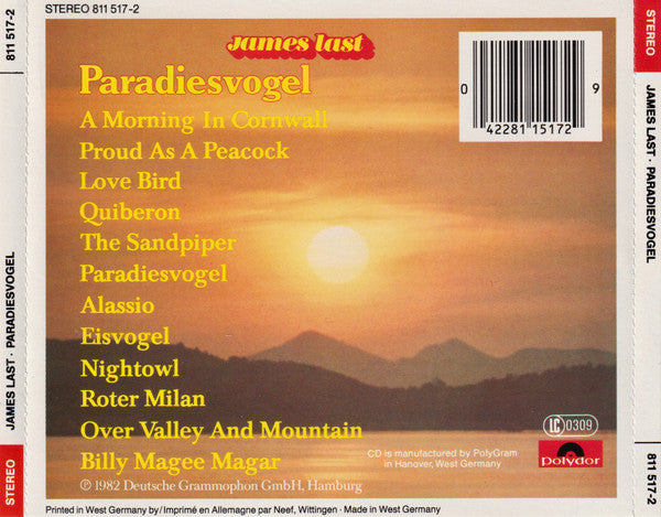 James Last : Paradiesvogel (CD, Album, Red)
