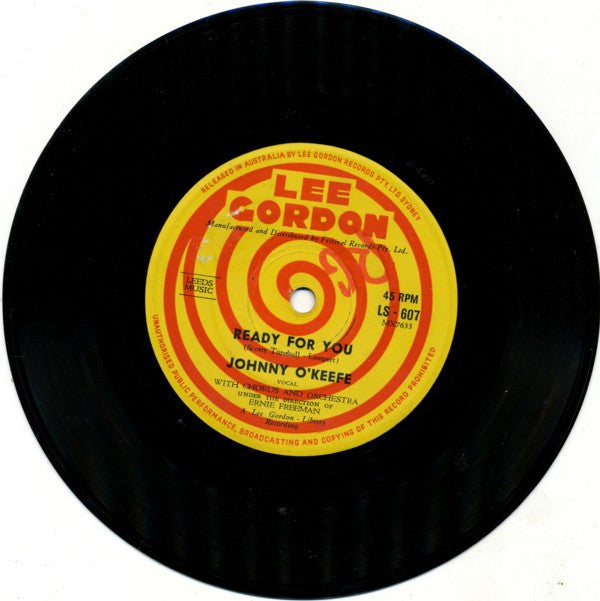 Johnny O'Keefe : Ready For You (7", Single)