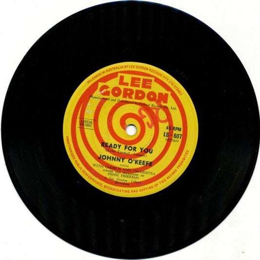 Johnny O'Keefe : Ready For You (7", Single)