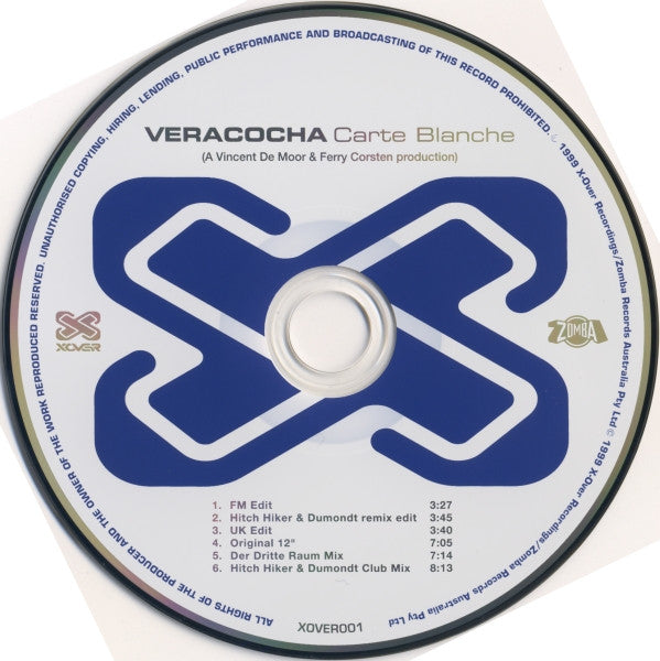 Veracocha : Carte Blanche (CD, Single)