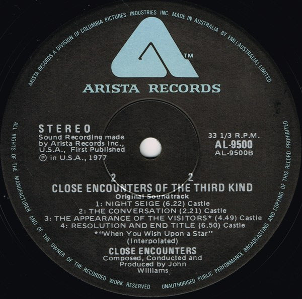 John Williams (4) : Close Encounters Of The Third Kind (Original Motion Picture Soundtrack) (LP, Album + 7", S/Sided)