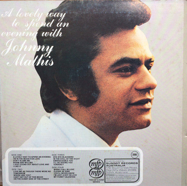 Johnny Mathis : A Lovely Way To Spend An Evening (2xLP, Comp)