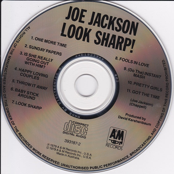 Joe Jackson : Look Sharp! (CD, Album, RE)
