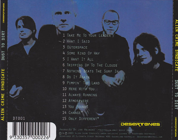 Alien Crime Syndicate : Dust To Dirt (CD, Album)