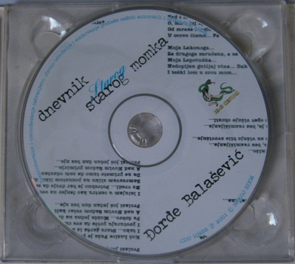Đorđe Balašević : Dnevnik Starog Momka (CD, Album, Dig)