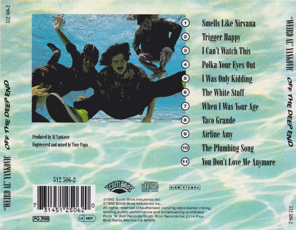 "Weird Al" Yankovic : Off The Deep End (CD, Album)
