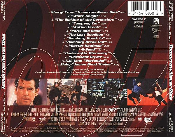 David Arnold : Tomorrow Never Dies (Music From The Motion Picture) (CD, Album, Comp)