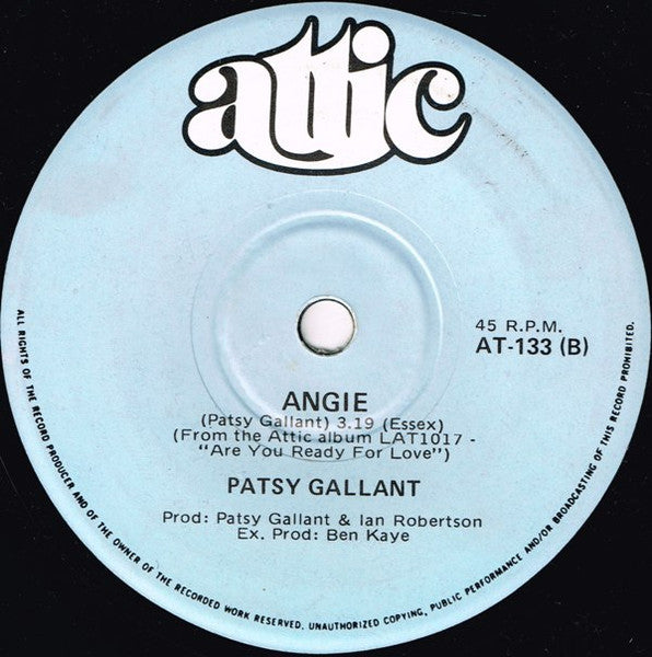 Patsy Gallant : From New York To L.A. (7", Single)