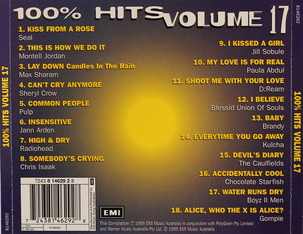 Various : 100% Hits Volume 17 (CD, Comp)