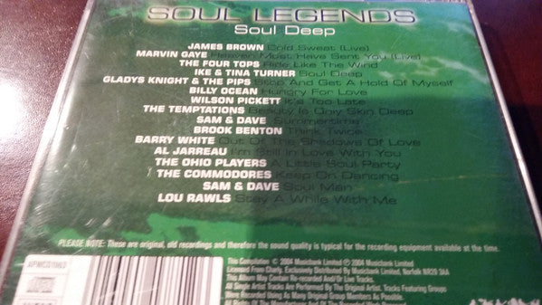 Various : Soul Legends - Soul Deep (CD, Comp)