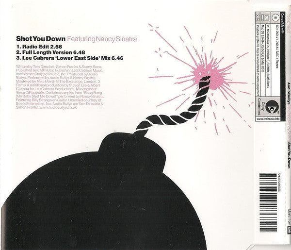 Audio Bullys Featuring Nancy Sinatra : Shot You Down (CD, Single, Copy Prot.)