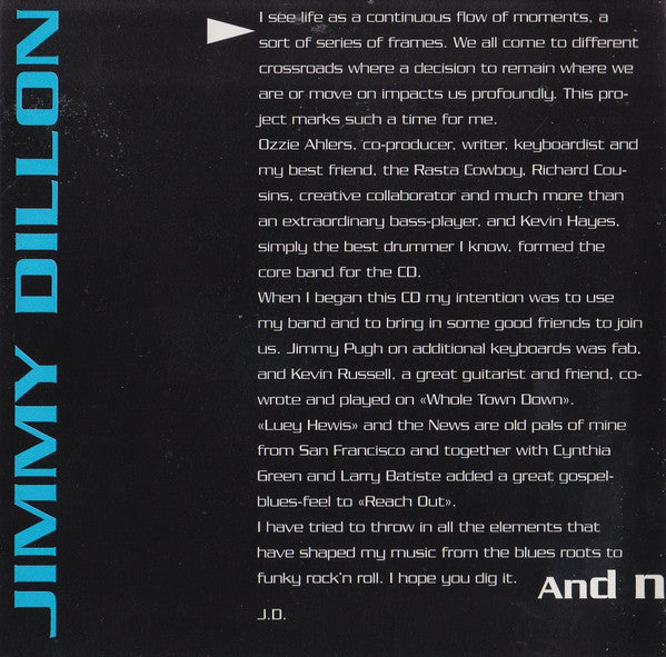 Jimmy Dillon : The Next Frame (CD, Album)