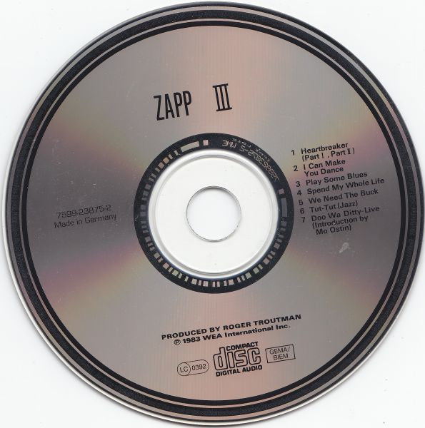 Zapp : Zapp III (CD, Album)