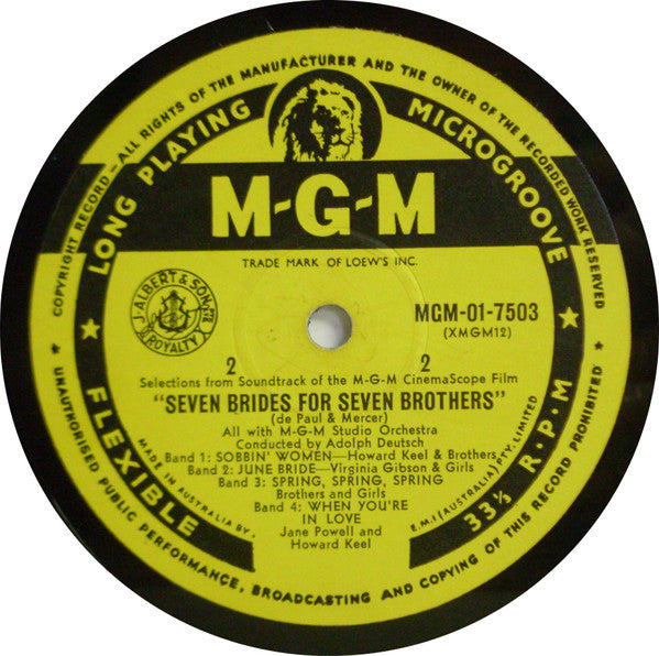 Various : Seven Brides For Seven Brothers (10", Album, Mono)