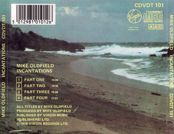 Mike Oldfield : Incantations (CD, Album, RE)