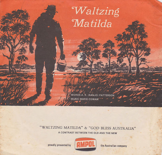 The Jolly Swagman / GTV-9 Orchestra & Choir, Neil Williams : Waltzing Matilda / God Bless Australia (Flexi, 7", Single, Red)