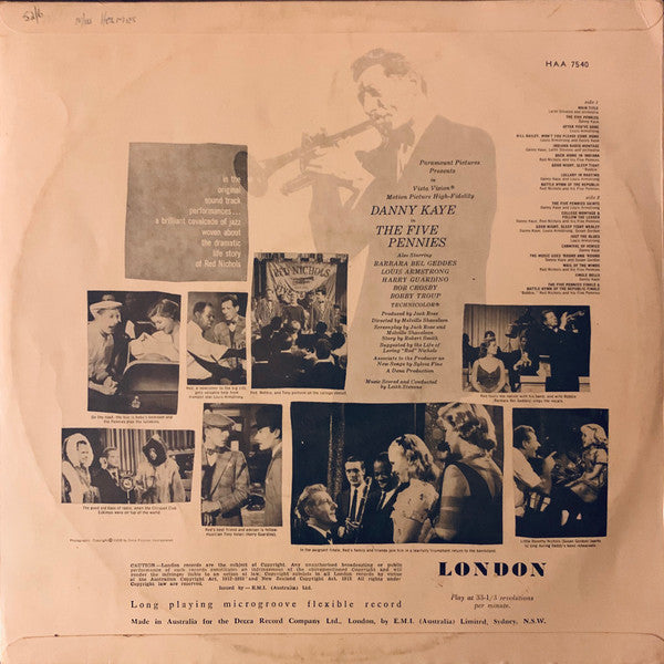 Danny Kaye (2) & Louis Armstrong : The Five Pennies (LP, Album, Mono)