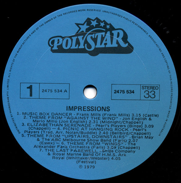 Various : Impressions (LP)