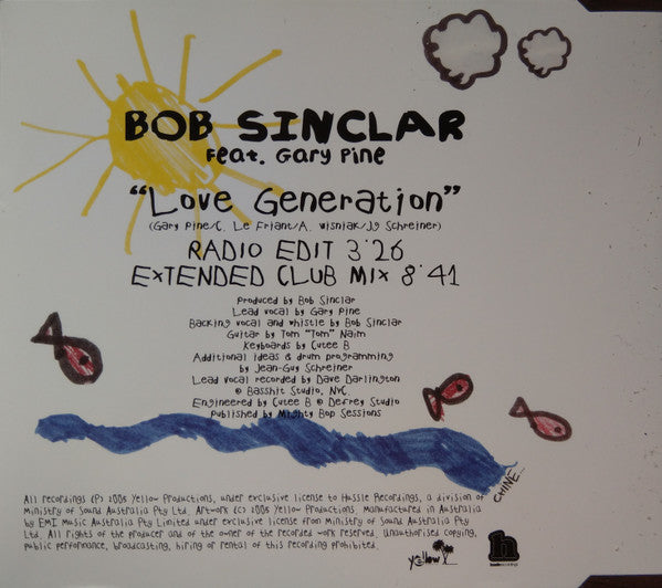 Bob Sinclar Feat. Gary "Nesta" Pine : Love Generation (CD, Single)