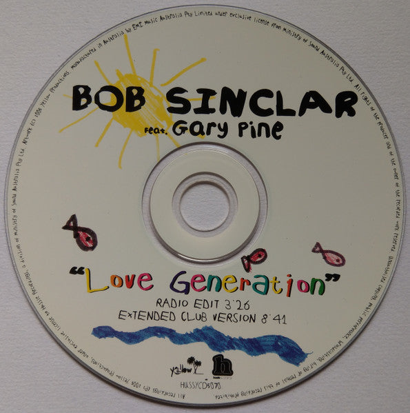 Bob Sinclar Feat. Gary "Nesta" Pine : Love Generation (CD, Single)