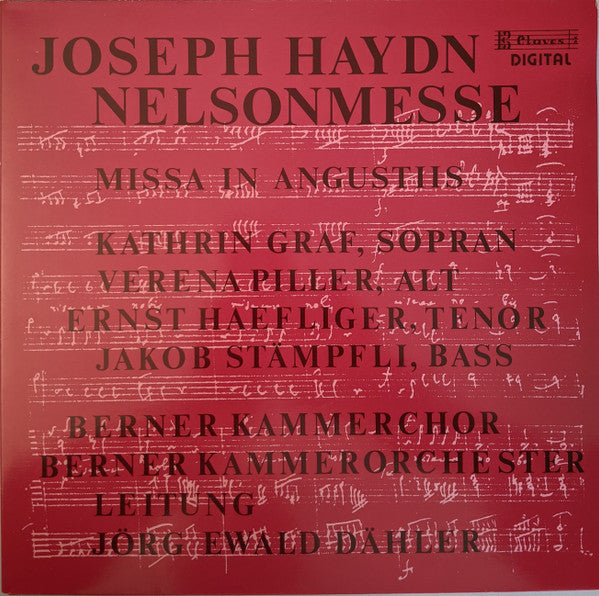 Joseph Haydn, Kathrin Graf, Verena Piller, Ernst Haefliger, Prof. Jakob Stämpfli, Berner Kammerchor, Berner Kammerorchester, Jörg Ewald Dähler : Nelsonmesse - Missa In Angustiis (LP)