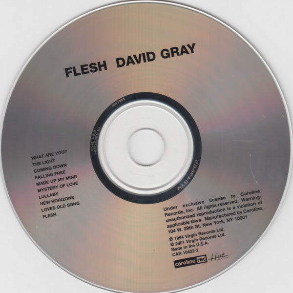 David Gray : Flesh (CD, Album, RE)