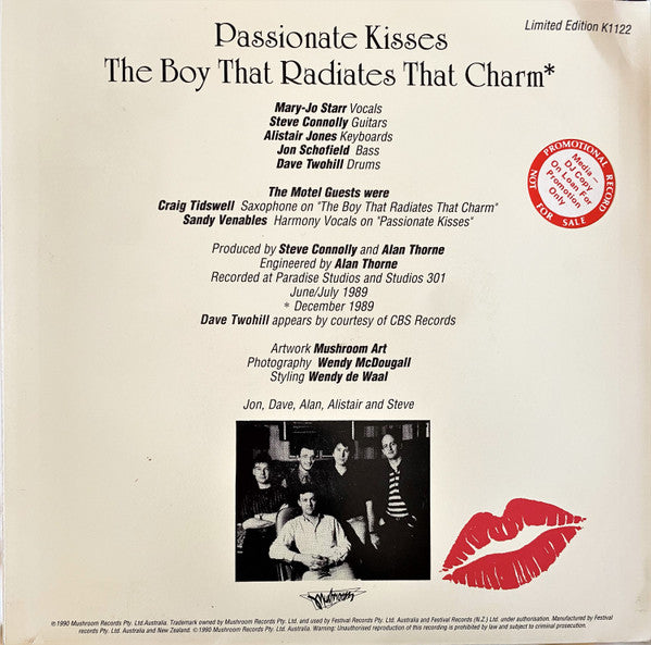Mary-Jo Starr : Passionate Kisses (7", Single, Ltd)