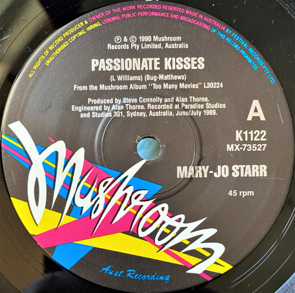 Mary-Jo Starr : Passionate Kisses (7", Single, Ltd)