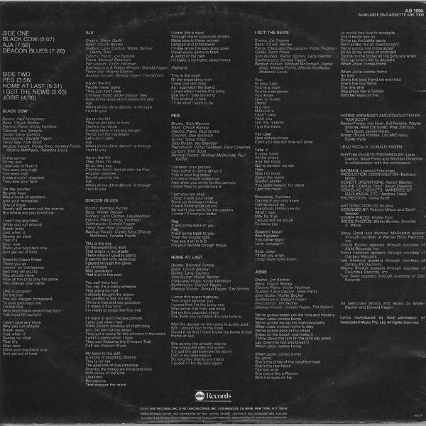 Steely Dan : Aja (LP, Album, Gat)