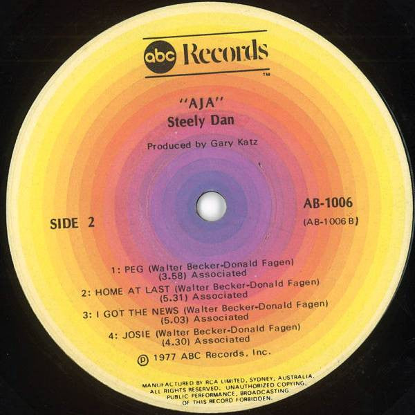 Steely Dan : Aja (LP, Album, Gat)