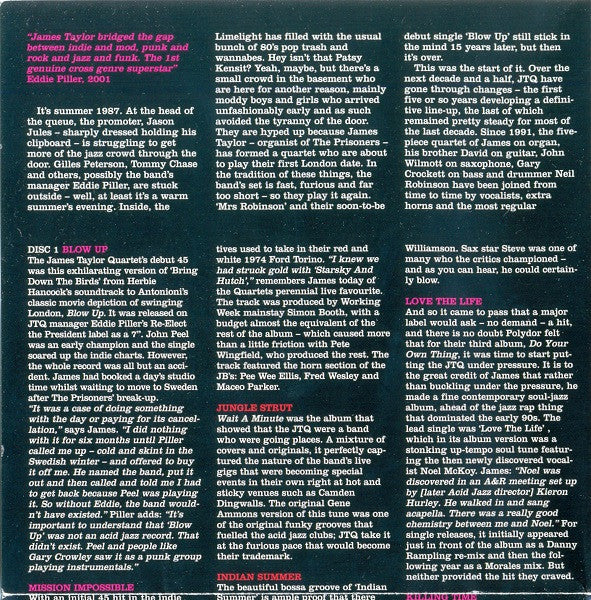 The James Taylor Quartet : Hammond-Ology: The Best Of The James Taylor Quartet (2xCD, Comp)